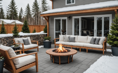 3 concepts d'aménagements extérieurs résistants à l'hiver québécois