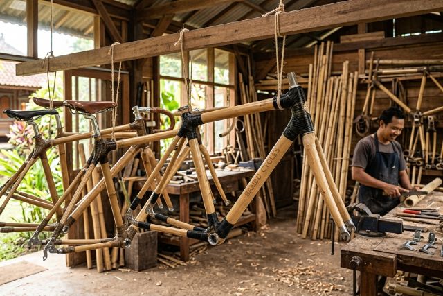 Cadres vélos bambou