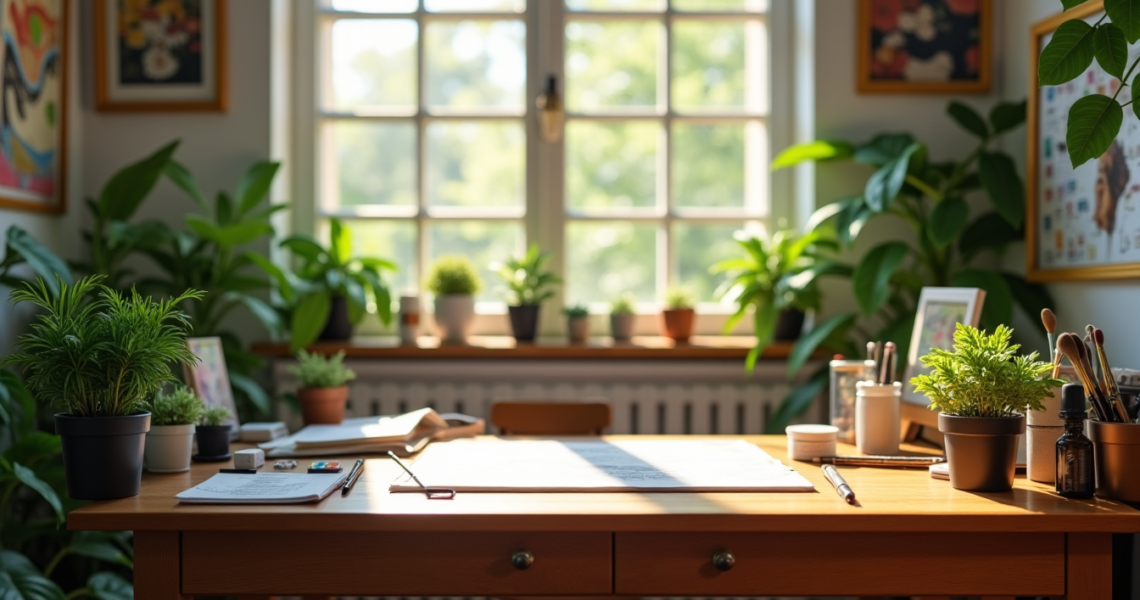 Créer un espace inspirant dans votre atelier maison