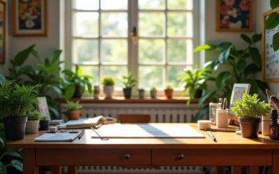 Créer un espace inspirant dans votre atelier maison