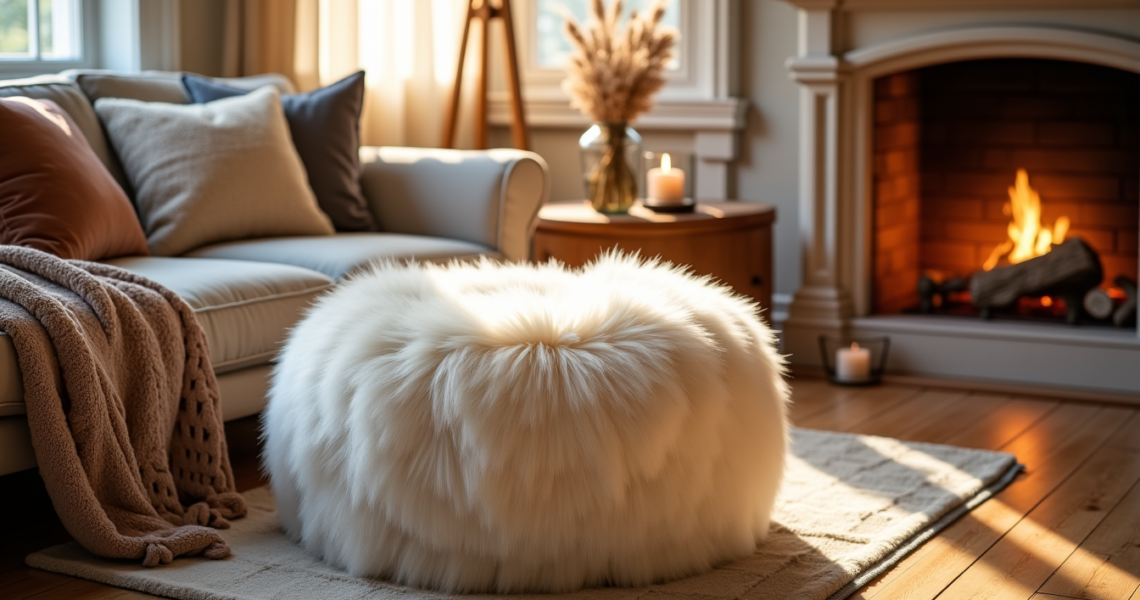 Comment adopter le tabouret en fourrure pour une ambiance ultra cocooning chez soi